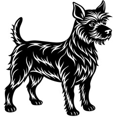 Elegant Dog Silhouette Vector Artwork for Creatives