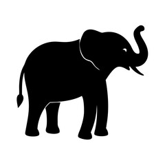 Majestic Elephant Icon: African and Asian Elephant Design