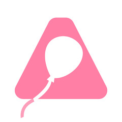 Initial Letter A Balloon Symbol For Kids Logo Design © pixstocker