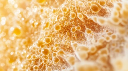 A close-up of amyloid plaques in the brain, featuring deposits on nerve cells. Featuring Alzheimer's disease research