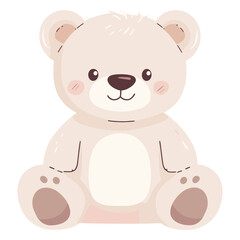 Fototapeta premium Teddy bear illustration children's outdoors vector