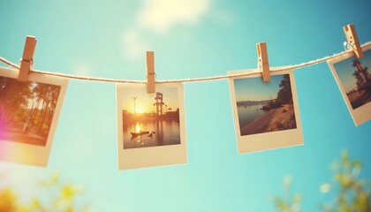 Golden Light Reflections Three Photo Prints Displaying a Forest Path, Suspended in the Warmth of Sunset.