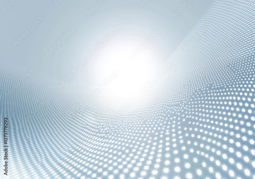 Poster modern white background abstract technology communication data science is the topic