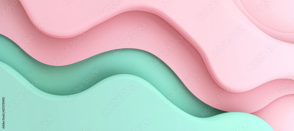 Poster an abstract background featuring a gradient of light green with a grainy texture, transitioning smoo