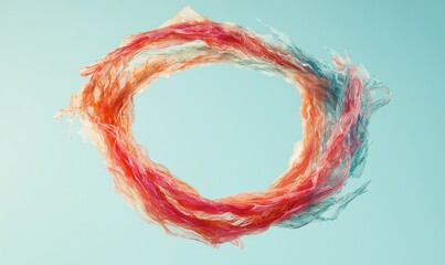 With its flowing curves and vibrant hues, this colorful abstract glass design creates a dynamic visual experience, and the interplay of light and color adds depth and intrigue to the overall effect