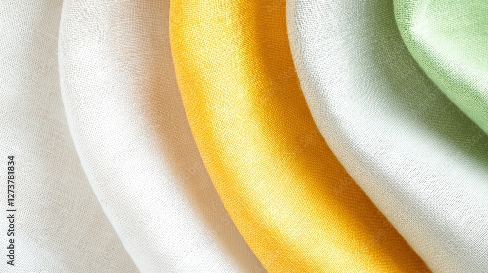 Poster luxurious abstract textures of silk fabrics with soft color gradients