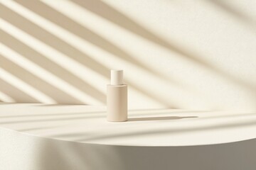 Elegant High-End Cosmetic Product Displayed on a Minimalist Silk Background