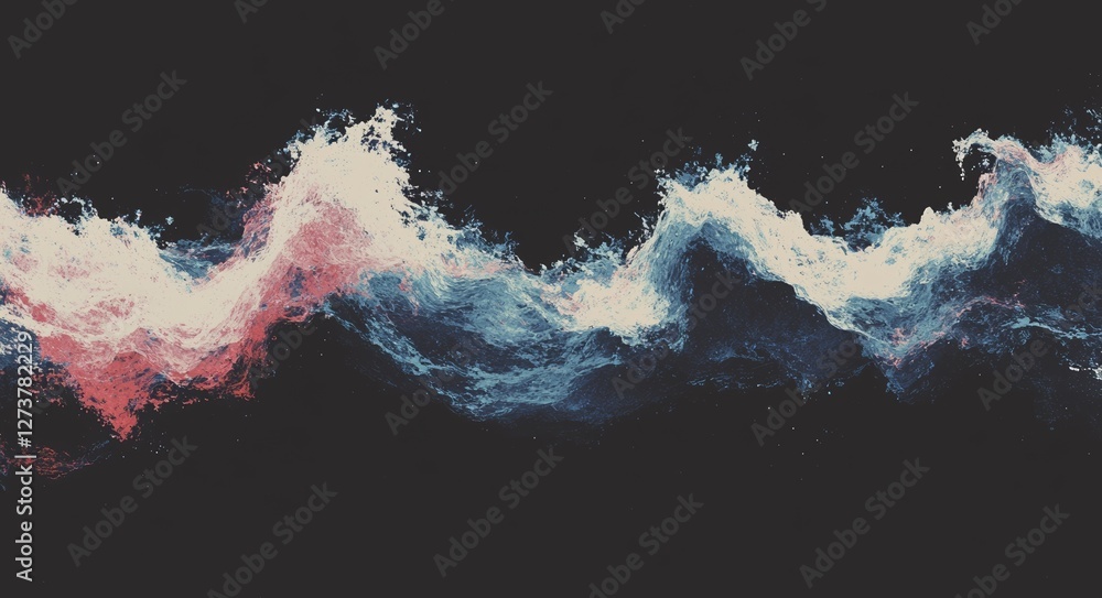 Poster a mesmerizing abstract swirl of vibrant colors evokes a sense of movement and dynamism in fluid abst
