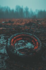 A metal object featuring holes is captured in a close-up shot, ideal for industrial or technical applications