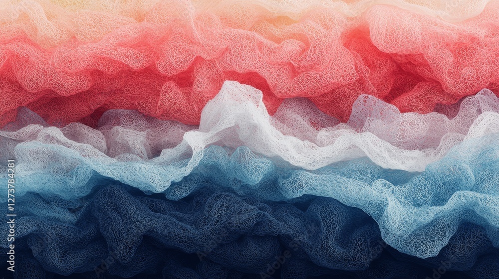 Poster the background features a dynamic, multi-colored gradient wave design that injects a vibrant splash 