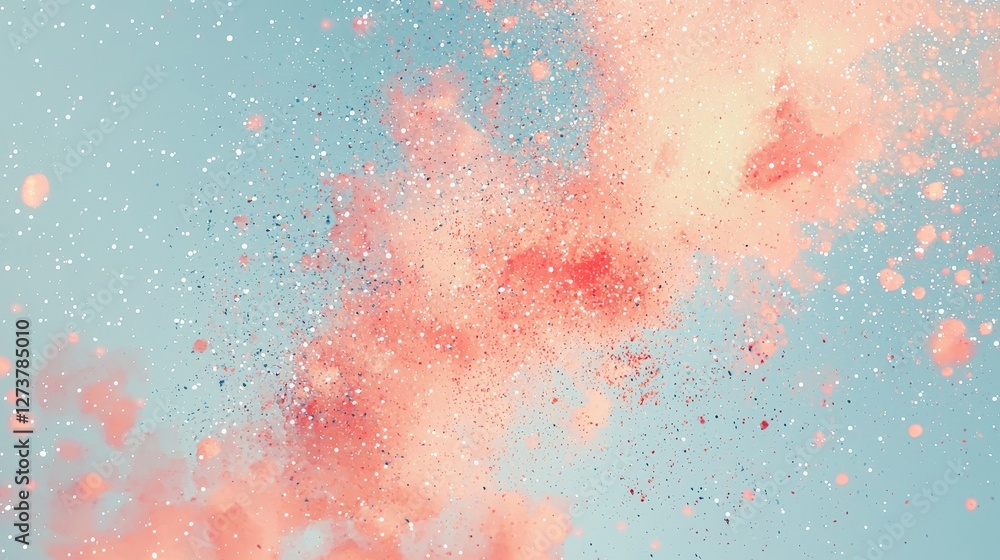 Aufkleber soft focus and sparkling light effects in digital art create a visually inspiring abstract backgroun