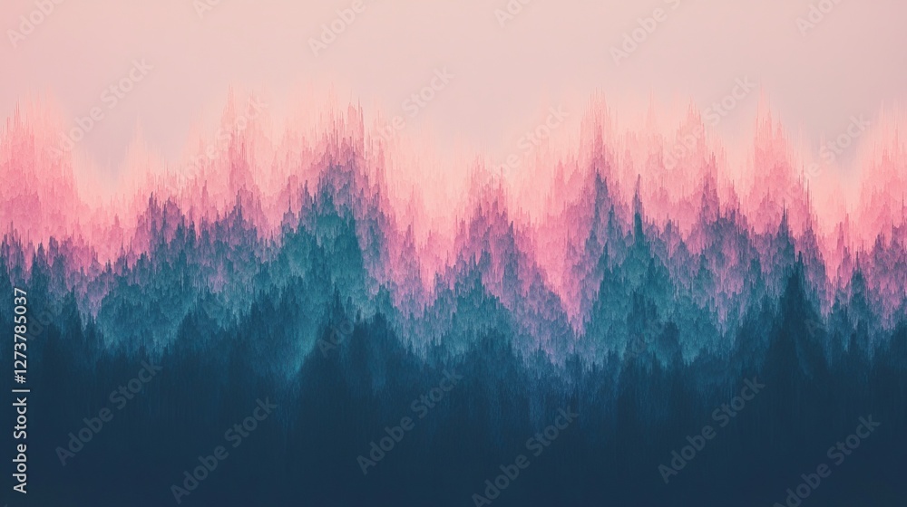 Poster colorful gradient digital art is showcased in a blurred close-up of dynamic abstract motion as a uni