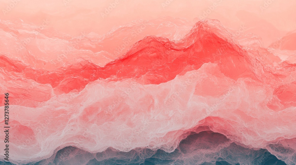Poster vibrant backdrop featuring undulating curves and striking visual elements