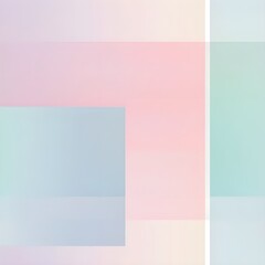 Obraz premium A pastel gradient background with squares in different shades of pink, blue, and green, creating an abstract pattern.