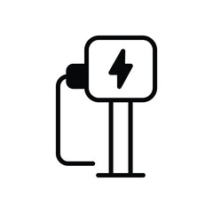 Ev Station Point vector icon