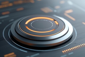 Fototapeta premium Exploring futuristic digital workspaces interactive tech interface and graphic art innovation