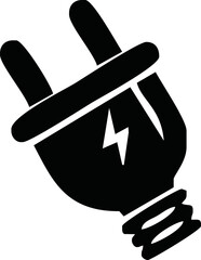 Plug icon vector. Electric plug sign, Electric plugs icon symbol set collection