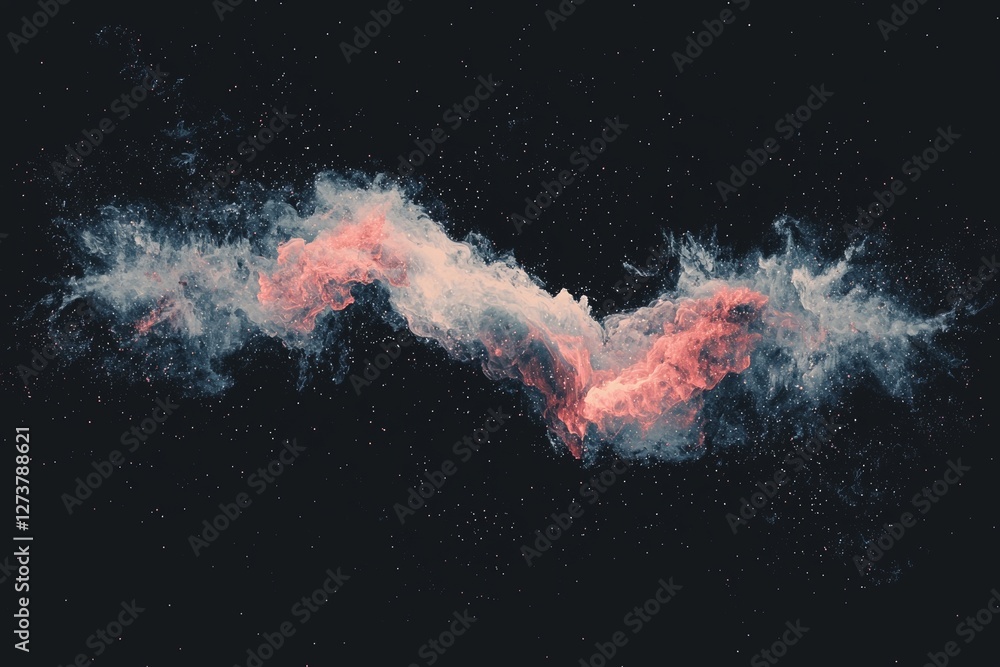 Poster vibrant lines on a colorful abstract background come together to create a dynamic and energetic visu