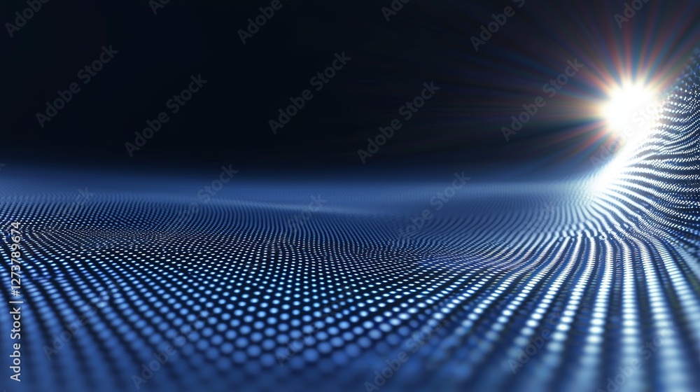 Aufkleber the concept of technology is represented through a futuristic hexagon illustration of 3d rendering, 