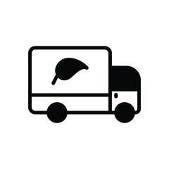 Eco Truck vector icon