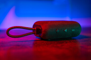 Wireless Portable Speaker with Volume and Play Buttons