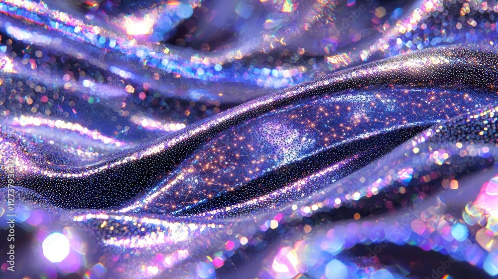 Poster a 3d rendering featuring an abstract digital data background with a wave of moving dots symbolizing 