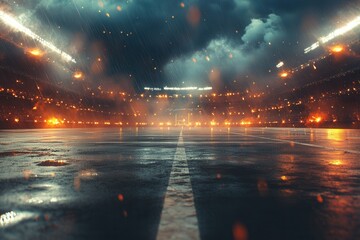 Sporty backdrop for Super Bowl Sunday. Generative Ai