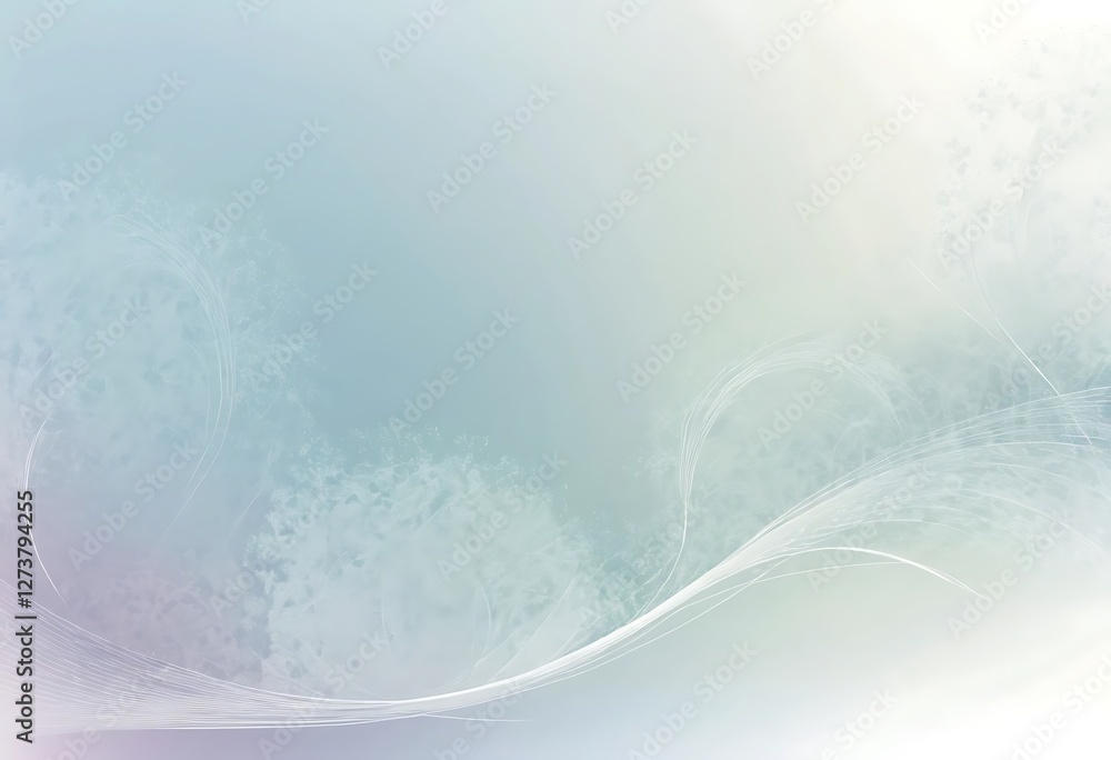 Aufkleber serene abstract gradient with delicate swirls and textured background