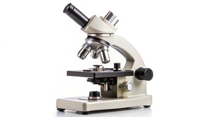 Fototapeta premium Microscope on White Background