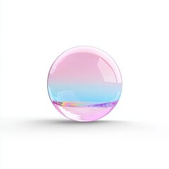 Obraz premium Abstract glass objects on a transparent backdrop