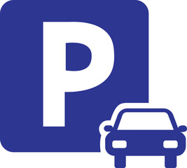 parking icon vector