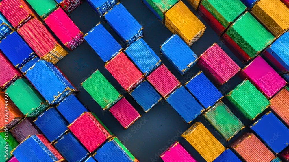 Poster a vibrant arrangement of colorful wooden blocks, showcasing various shades and patterns, creating a 