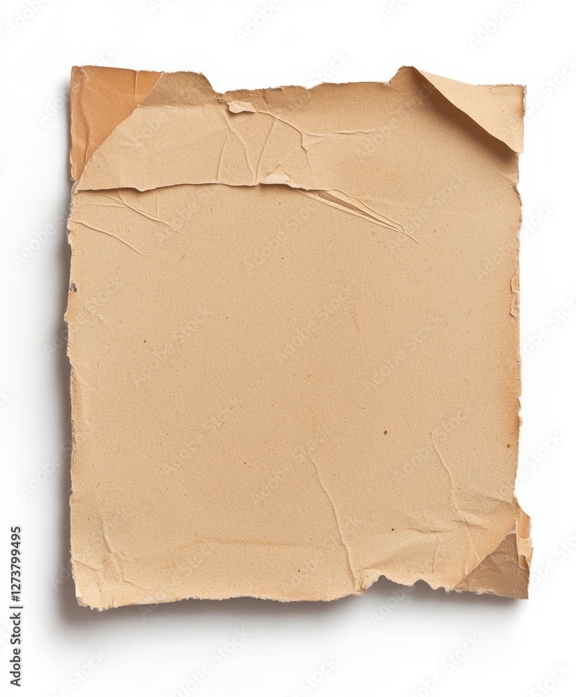 Poster a vintage polaroid serves as an instant photo frame, presented in isolation as a transparent png, em
