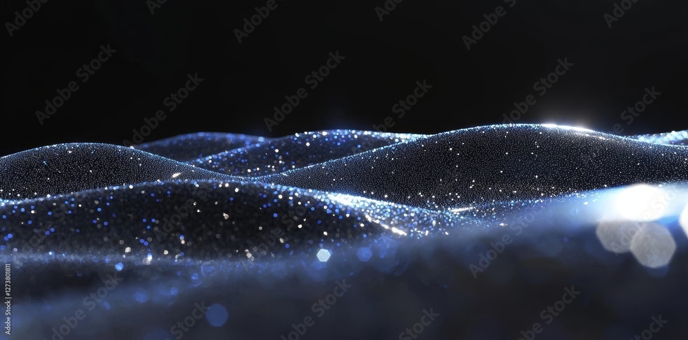 Poster an illustration representing big data analytics and high-speed communication technology features dat
