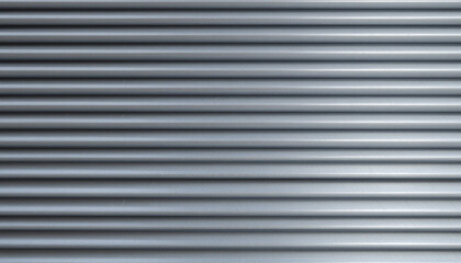 Obraz premium Brushed silver corrugated metal with sleek ridges and a modern, futuristic design, ideal for architectural and industrial backgrounds.