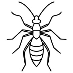 Modern Aphid Line Art