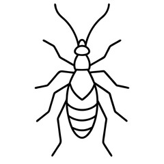 Modern Aphid Line Art