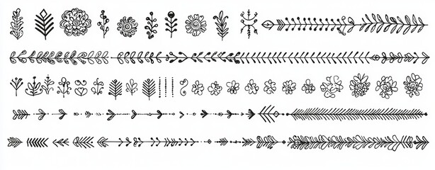 Obraz premium Modern dividers have been drawn