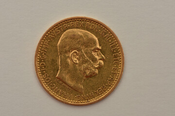 Austrian Empire, Francis Joseph I. Scarce Gold 10 Corona Coin.
1909