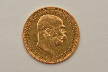 Austrian Empire, Francis Joseph I. Scarce Gold 10 Corona Coin.
1909