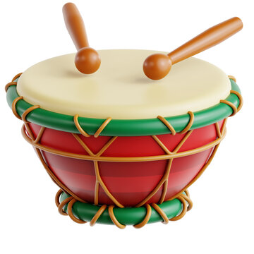 Nagada Drum with Wooden Sticks for Festive Beats