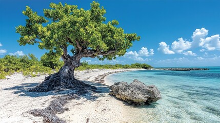 palm trees on the beach