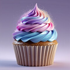 cupcake with pink frosting