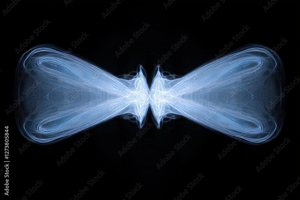 Poster Digital binary data in blue is visible on the computer screen background
