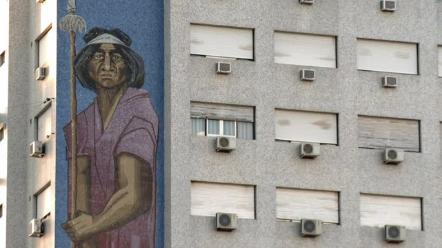 Calfucura Hotel Sign in Santa Rosa, La Pampa, Argentina