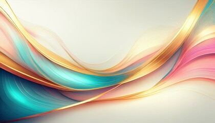 Fototapeta premium Abstract elegant glowing curve line lighting effect background , hi-speed motion moving concept