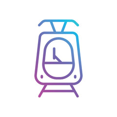 Tram vector icon