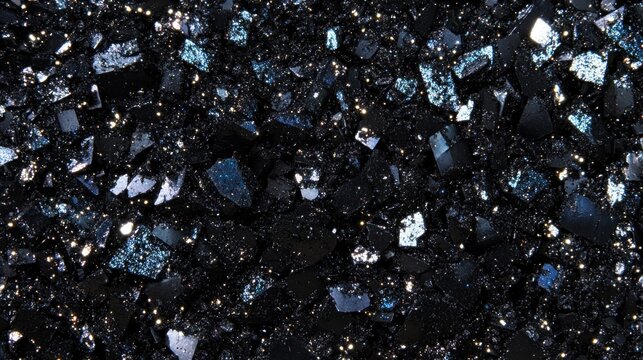 Dark blue crushed glass texture background - Powered by Adobe
