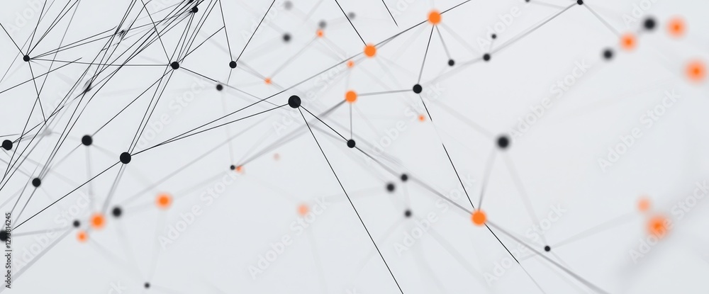 Poster a contemporary abstract wireframe background featuring a trendy 3d grid technology composition and d