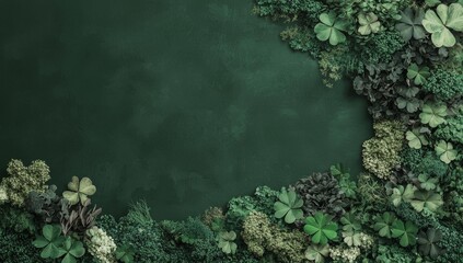 The first day of the month is celebrated with an Irish American heritage themed poster, complete with an elegant background, American flag, and decorative clover leaf on the screen's edge